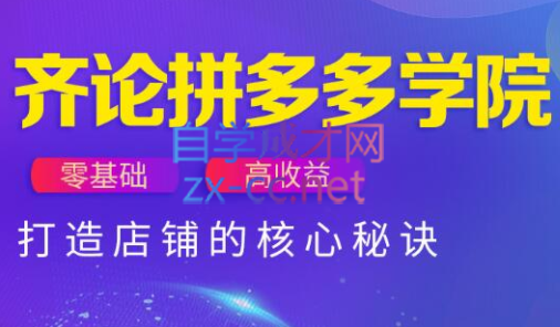 齐论拼多多vip课程-吾爱自习网