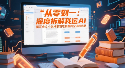 从零到一：深度拆解我运用AI撰写爽文小说挣取首笔稿费的全流程思路-吾爱自习网