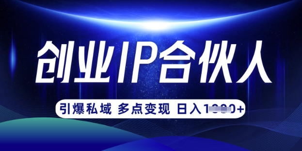 云帆·创业ip合伙人打造3.0，从0到1教你做网创，实现月入过W-吾爱自习网