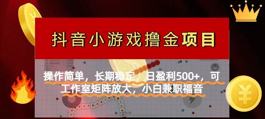 【抖音小游戏发行人计划项目】操作简单，长期稳定，日盈利500+，可工作…-吾爱自习网