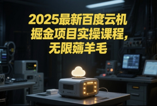 2025最新百度云机掘金项目实操课程单窗口保底5-10元月收益单窗口150+【揭秘】-吾爱自习网