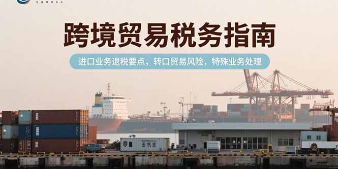 跨境贸易税务指南，进口业务退税要点，转口贸易风险，特殊业务处理-吾爱自习网