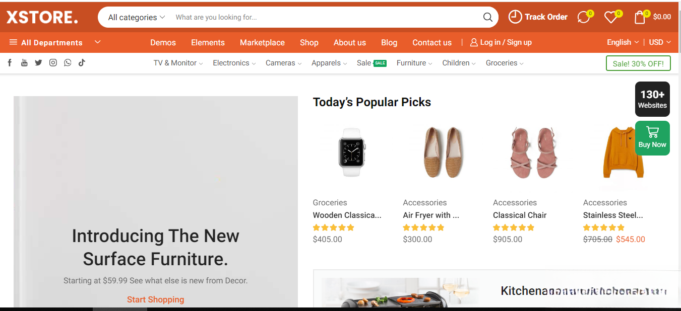 WordPress主题–Xstore v9.5.1 Woocommerce主题 破解版下载-吾爱自习网