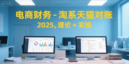 电商财务-淘系天猫对账2025，理论+实操-吾爱自习网