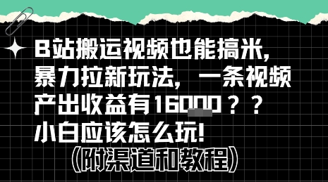 b站掘金计划？搬运视频也能挣拉新的收益，小白应该怎么玩！-吾爱自习网