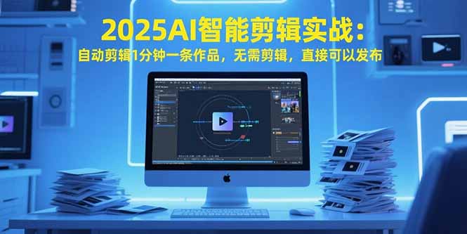 2025AI智能剪辑实战：自动剪辑1分钟一条作品，无需剪辑，直接可以发布-吾爱自习网