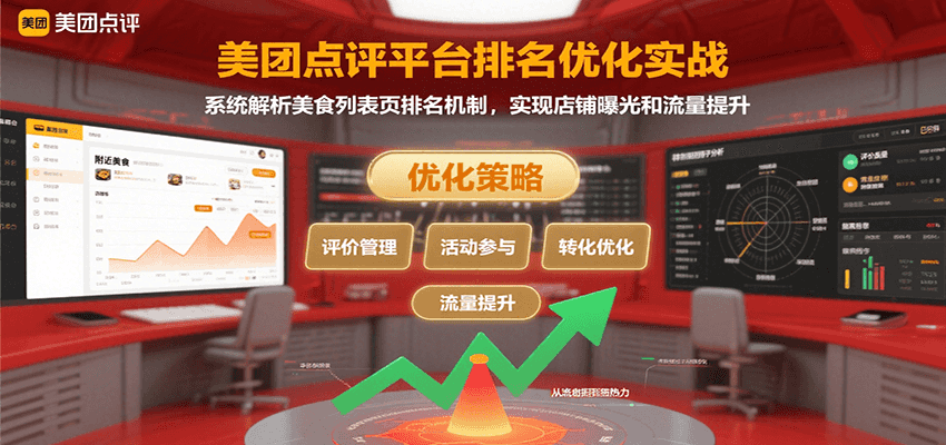 美团点评平台排名优化实战，系统解析美食列表页排名机制，实现店铺曝光和流量提升-吾爱自习网