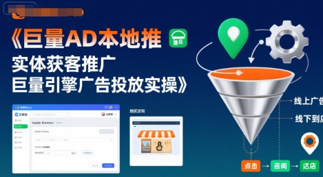 巨量AD本地推实体获客推广，巨量引擎广告投放实操-吾爱自习网