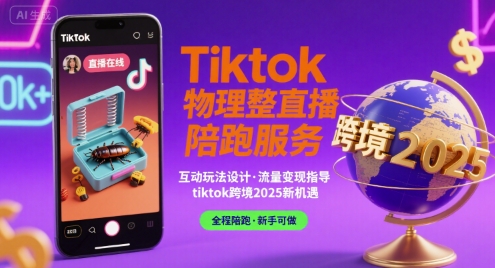 Tiktok物理整蛊直播陪跑服务-tiktok跨境2025-吾爱自习网