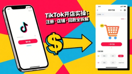TikTok从开店到投流的进阶课，从基础实操到高阶技巧一网打尽-吾爱自习网