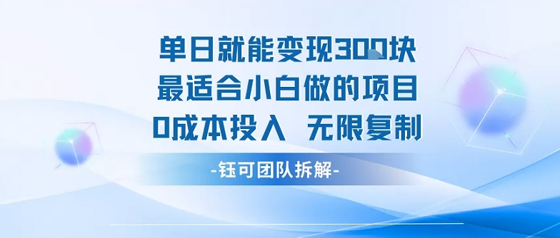 单日就能变现3张最适合小白做的项目0成本投入 无限复制-吾爱自习网