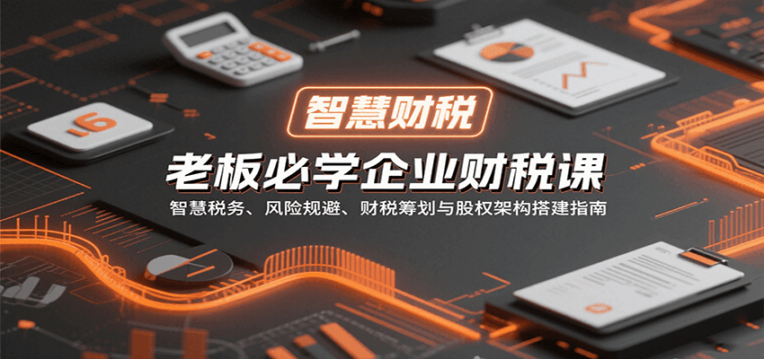 老板必学企业财税课：智慧税务、风险规避、财税筹划与股权架构搭建指南-吾爱自习网