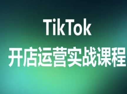 TikTok开店运营实战课程,TK跨境电商实操全流程-吾爱自习网