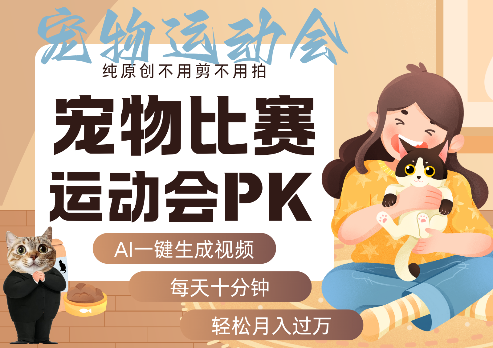 AI萌宠运动员跳水 射击 篮球 足球比赛 每天十分钟 附详细提示词文案库 代替做...-吾爱自习网