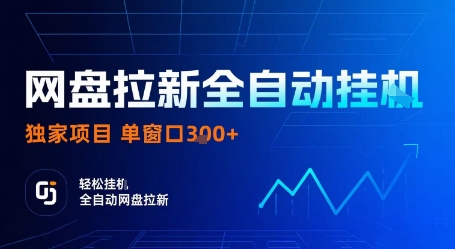 网盘拉新全自动挂G，独家项目，全自动运行完成拉新做任务，单窗口3张+【揭秘】-吾爱自习网