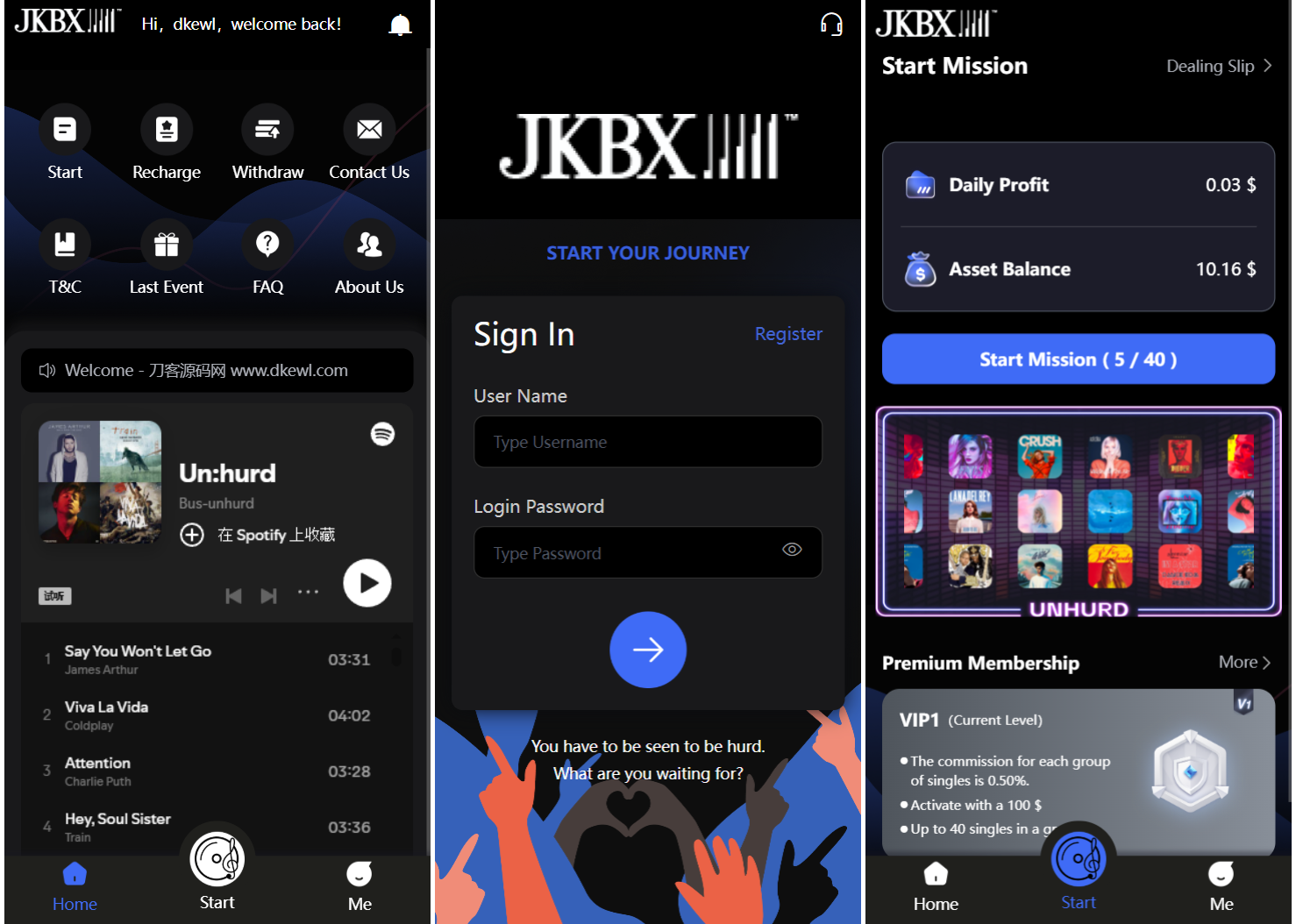 JKBX海外音乐抢单系统源码 Thinkphp框架 附教程-吾爱自习网