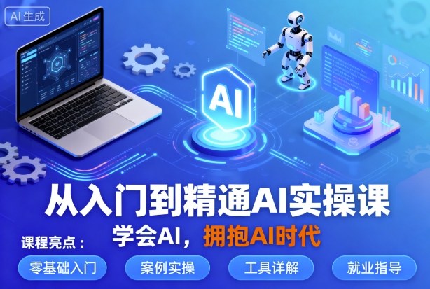 从入门到精通AI实操课,学会AI,拥抱AI时代-吾爱自习网