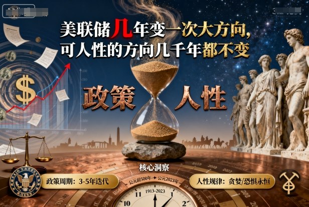 付费文章:美联储几年变一次大方向,可人性的方向几千年都不变-吾爱自习网