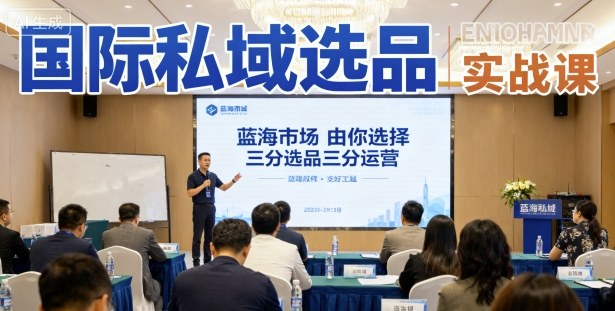 国际私域选品实战课，蓝海市场由你选择，七分选品三分运营-吾爱自习网