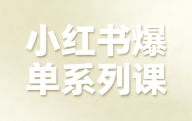 尼采老师·小红书爆单系列课-吾爱自习网