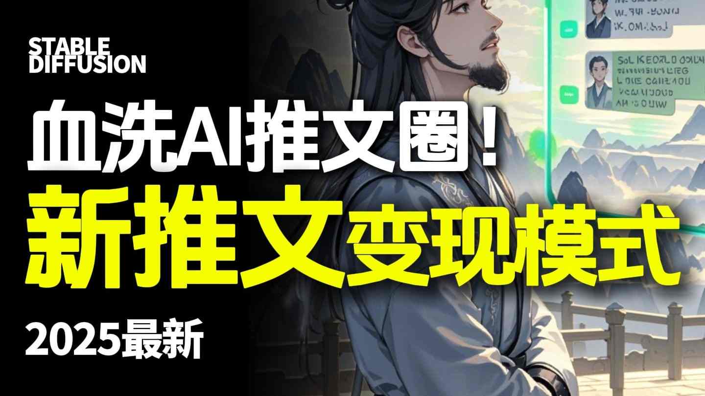 最新AI动态电影漫画小说推文，全流程实操教学，小白也能月入1W+-吾爱自习网