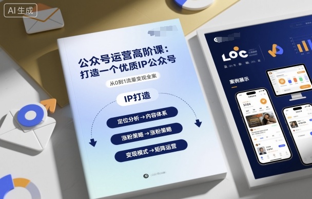 公众号运营高阶课，打造一个优质IP公众号-吾爱自习网