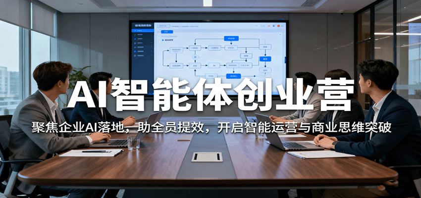 AI智能体创业营：聚焦企业AI落地，助全员提效，开启智能运营与商业思维突破-吾爱自习网