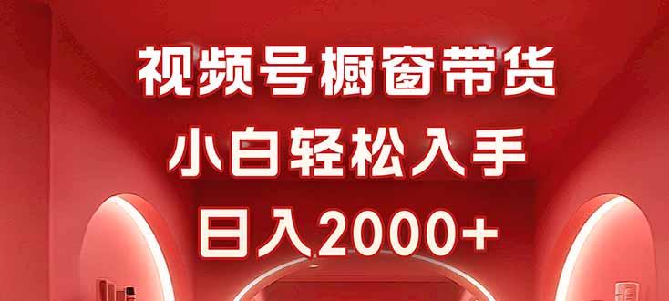 视频号橱窗带货，小白轻松入手，日入2000+-吾爱自习网