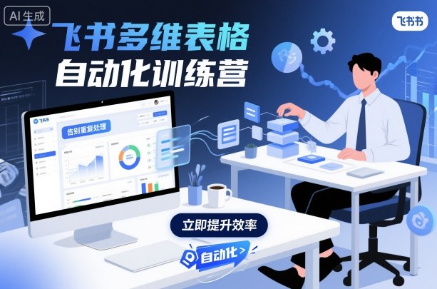 飞书多维表格自动化训练营，手把手教你告别重复处理，用多维表格开启高效办公新模式-吾爱自习网
