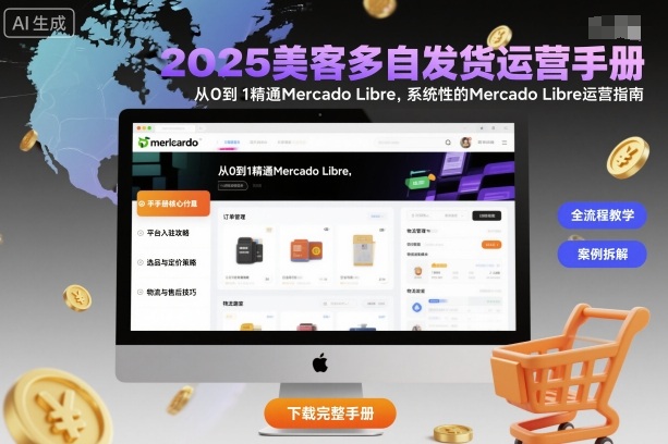 2025美客多自发货运营手册：从0到1精通Mercado Libre，系统性的Mercado Libre运营指南-吾爱自习网