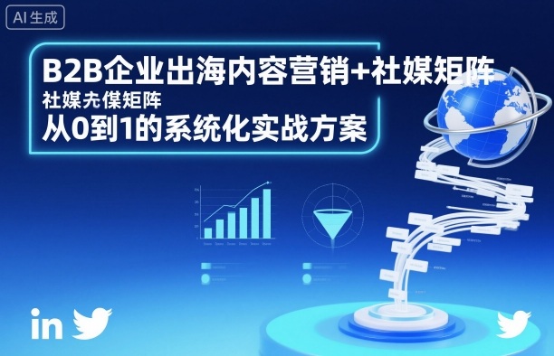 B2B企业出海内容营销+社媒矩阵，从0到1的系统化实战方案-吾爱自习网