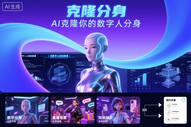 AI数字人认知实操课，克隆你的数字人分身-吾爱自习网