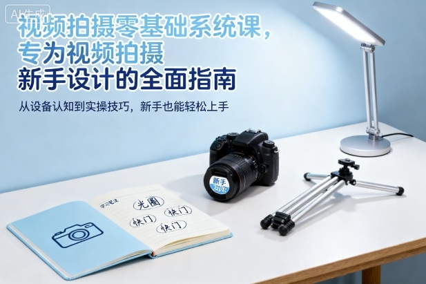 视频拍摄零基础系统课，专为视频拍摄新手设计的全面指南-吾爱自习网