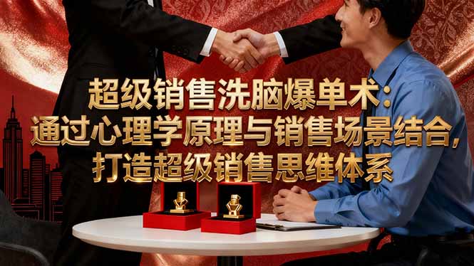 超级销售洗脑爆单术:通过心理学原理与销售场景结合,打造超级销售思维体系-吾爱自习网