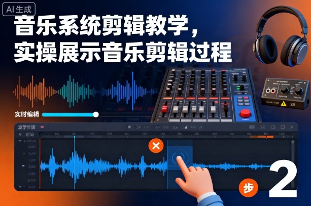 音乐系统剪辑教学,实操展示音乐剪辑过程-吾爱自习网