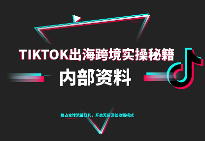 TikTok跨境电商0-1搭建运营(更新10月)-吾爱自习网