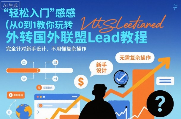 国外联盟賺美刀项目，从0到1教你玩转国外联盟Lead教程，纯新手可操作性100%-吾爱自习网