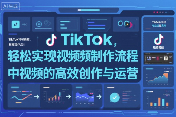 TikTok中视频制做流程，轻松实现Tk中视频的高效创作与运营-吾爱自习网