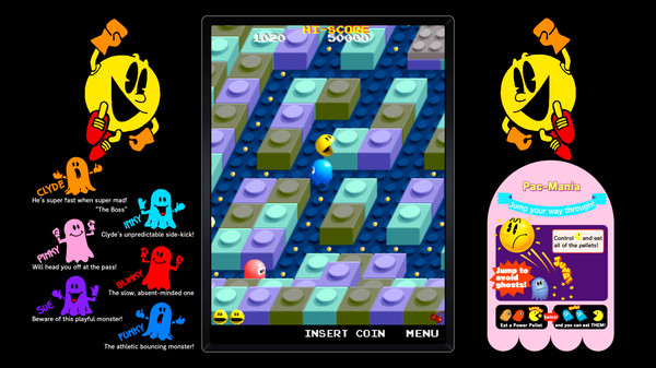《吃豆人 博物馆+/PAC-MAN MUSEUM+》PC中文版下载-含Build.20411785-吾爱自习网
