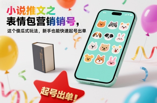 小说推文之表情包营销号,这个傻瓜式玩法,新手也能快速起号出单-吾爱自习网