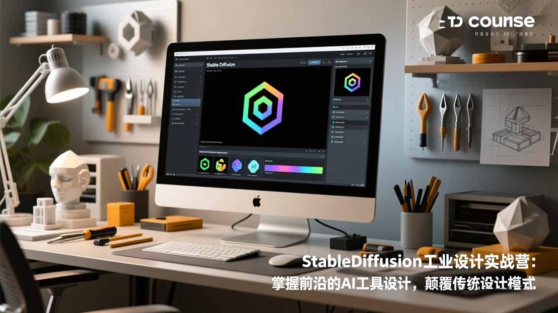StableDiffusion工业设计实战营:掌握前沿的AI工具设计,颠覆传统设计模式-吾爱自习网