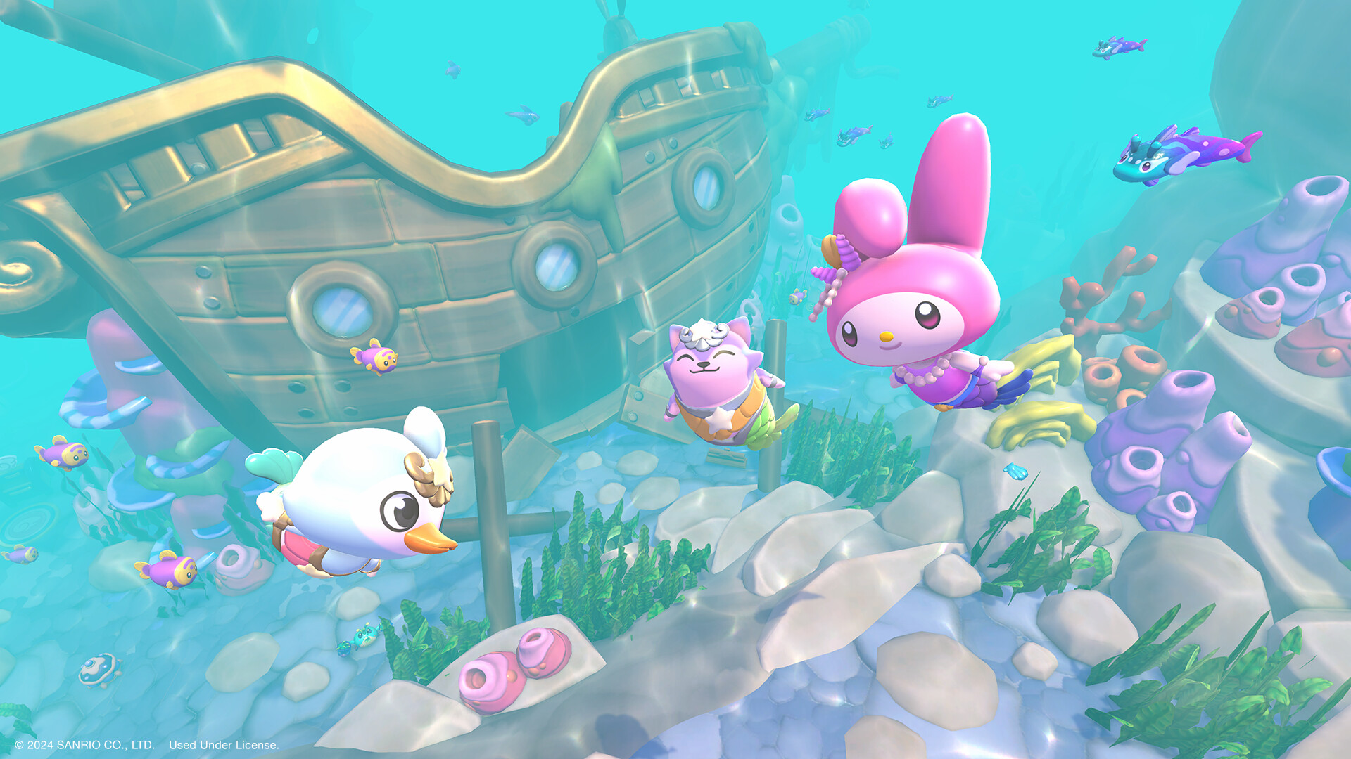 switch游戏《凯蒂猫岛屿冒险 Hello Kitty Island》美版中文+2.9.1补丁+2DLC+金手指-吾爱自习网