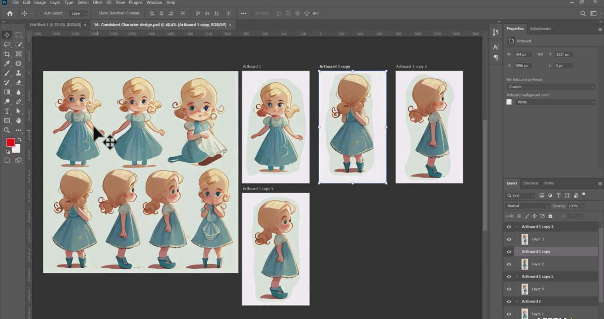 图片[7]-掌握 MidJourney V5 AI + ChatGPT创建一致的角色设计图像-22节课-中英字幕-吾爱自习网
