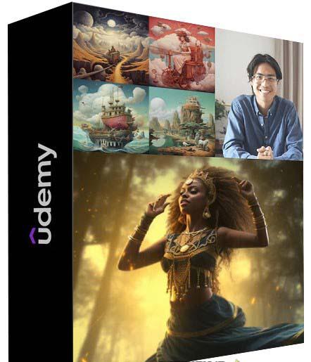 MidjourneyAI绘画艺术生成的大师级写作提示指南教程-8节视频课-中英字幕-吾爱自习网