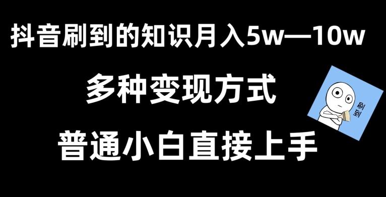 抖音刷到的知识，每天只需2小时，日入2000+，暴力变现，普通小白直接上手【揭秘】-吾爱自习网