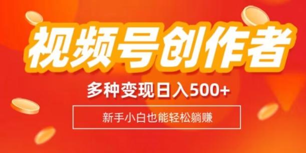 视频号创作者计划，多种变现方式，日入500+【内附1080g视频素材】-吾爱自习网