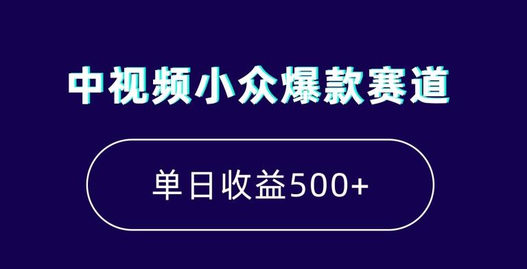 中视频小众爆款赛道，7天涨粉5万+，小白也能无脑操作，轻松月入上万【揭秘】-吾爱自习网