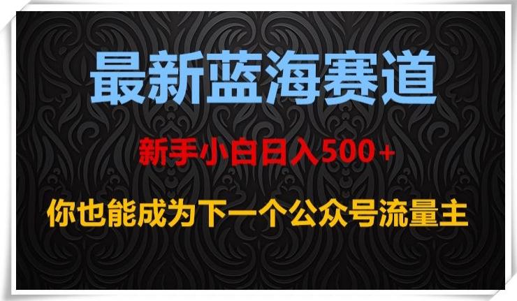最新蓝海赛道，新手小白日入500+，你也能成为下一个公众号流量主【揭秘】-吾爱自习网