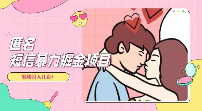 全网首发，揭秘超冷门匿名短信项目，通过信息差日入几百+【揭秘】-吾爱自习网