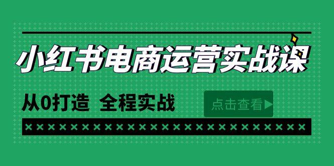 (9946期)最新小红书·电商运营实战课，从0打造  全程实战(65节视频课)-吾爱自习网
